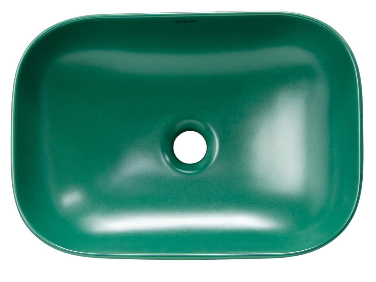 Раковина накладная HOLLER K-M6513JSP (455*320*135мм), темно-зеленый матовый
