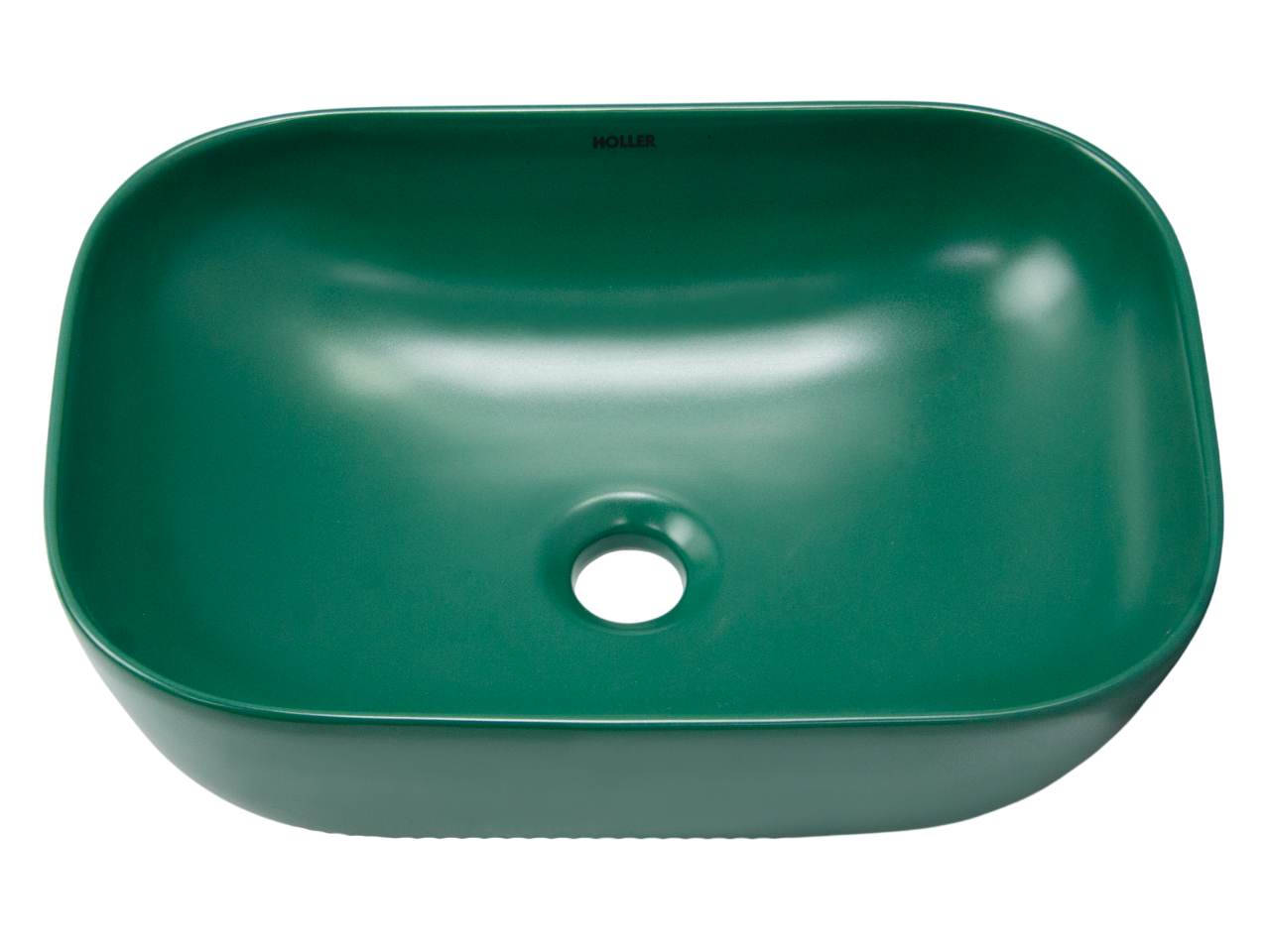 Раковина накладная HOLLER K-M6513JSP (455*320*135мм), темно-зеленый матовый