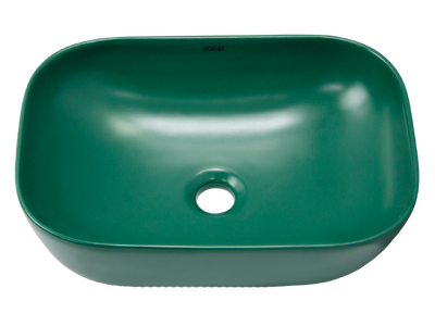 Раковина накладная HOLLER K-M6513JSP (455*320*135мм), темно-зеленый матовый