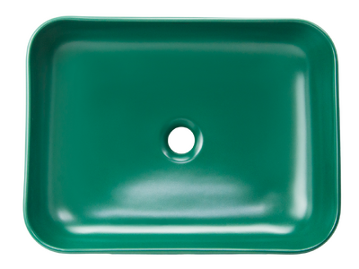 Раковина накладная HOLLER K-M6509JSP (500*400*130мм), темно-зеленый матовый