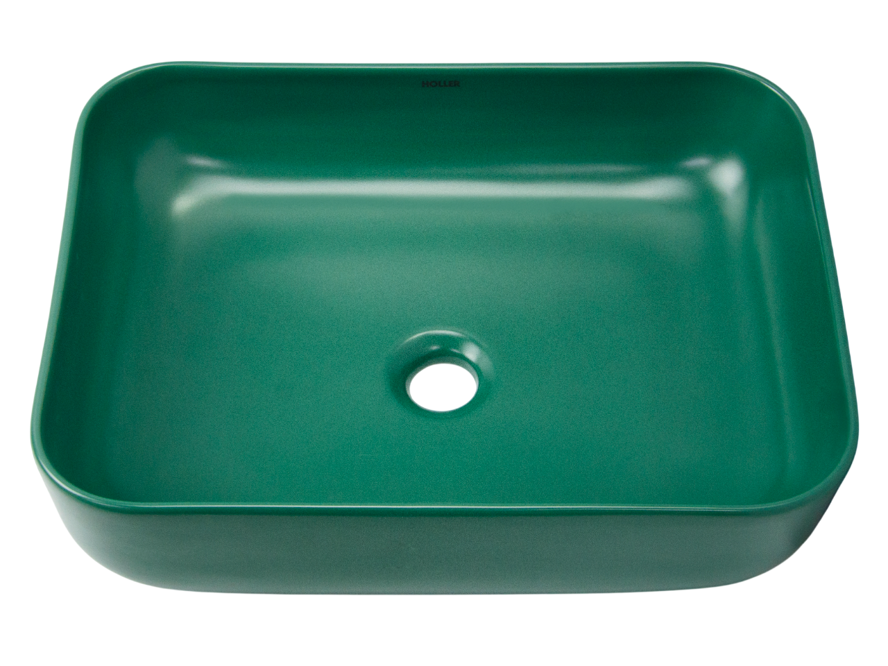 Раковина накладная HOLLER K-M6509JSP (500*400*130мм), темно-зеленый матовый