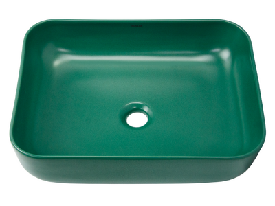 Раковина накладная HOLLER K-M6509JSP (500*400*130мм), темно-зеленый матовый