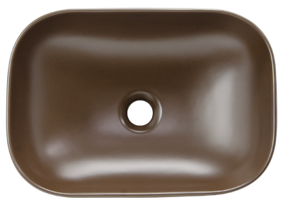 Раковина накладная HOLLER K-M6513BRN (455*320*135мм), коричневый матовый
