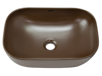 Раковина накладная HOLLER K-M6513BRN (455*320*135мм), коричневый матовый