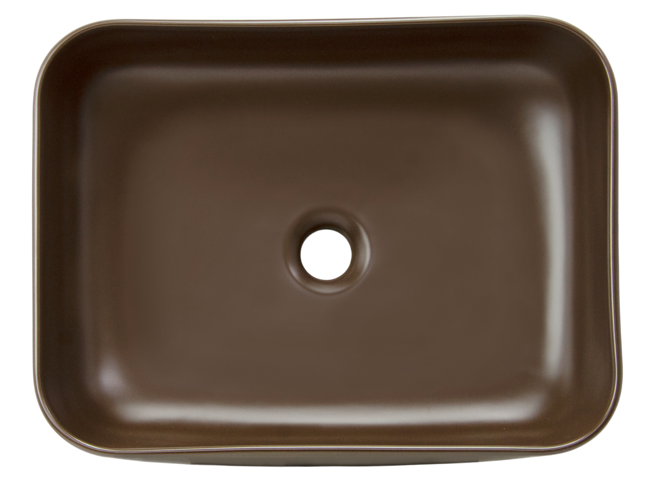 Раковина накладная HOLLER K-M6509BRN (500*400*130мм), коричневый матовый