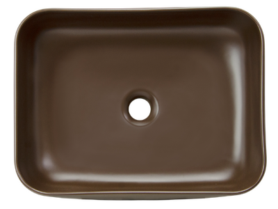 Раковина накладная HOLLER K-M6509BRN (500*400*130мм), коричневый матовый