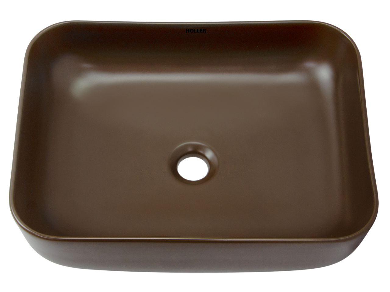 Раковина накладная HOLLER K-M6509BRN (500*400*130мм), коричневый матовый