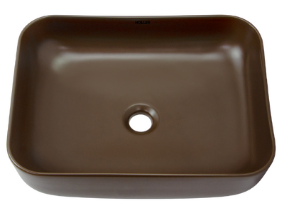 Раковина накладная HOLLER K-M6509BRN (500*400*130мм), коричневый матовый