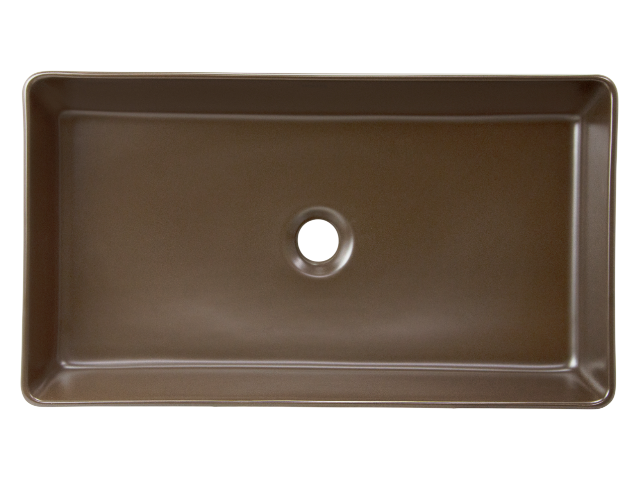 Раковина накладная HOLLER K-M6260-60BRN (610*345*110мм), коричневый матовый