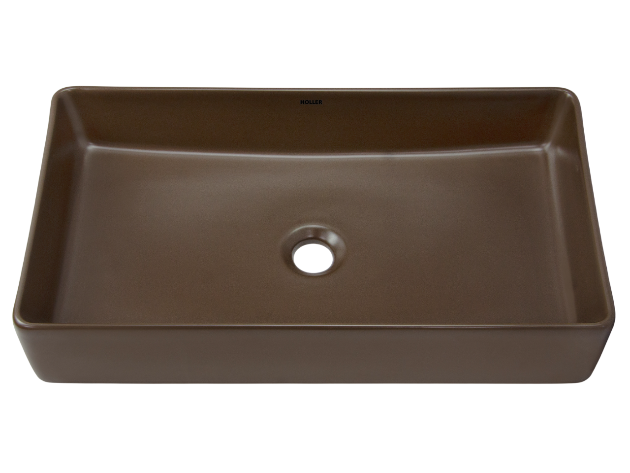 Раковина накладная HOLLER K-M6260-60BRN (610*345*110мм), коричневый матовый