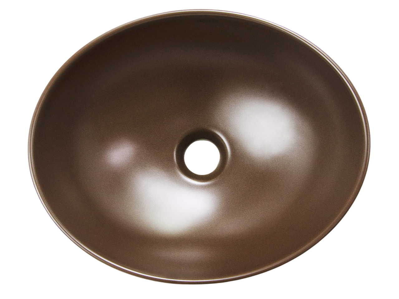 Раковина накладная HOLLER K-M6066BRN (410*340*145мм), коричневый матовый