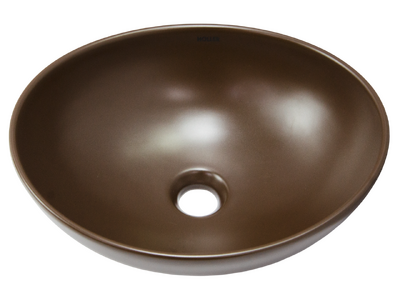 Раковина накладная HOLLER K-M6066BRN (410*340*145мм), коричневый матовый