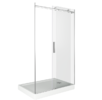 Душ.ограждение GOOD DOOR IDEA WTW-110-C-B Прямое, стекло Прозр 6мм профиль чёрн. (без поддона и автослива)