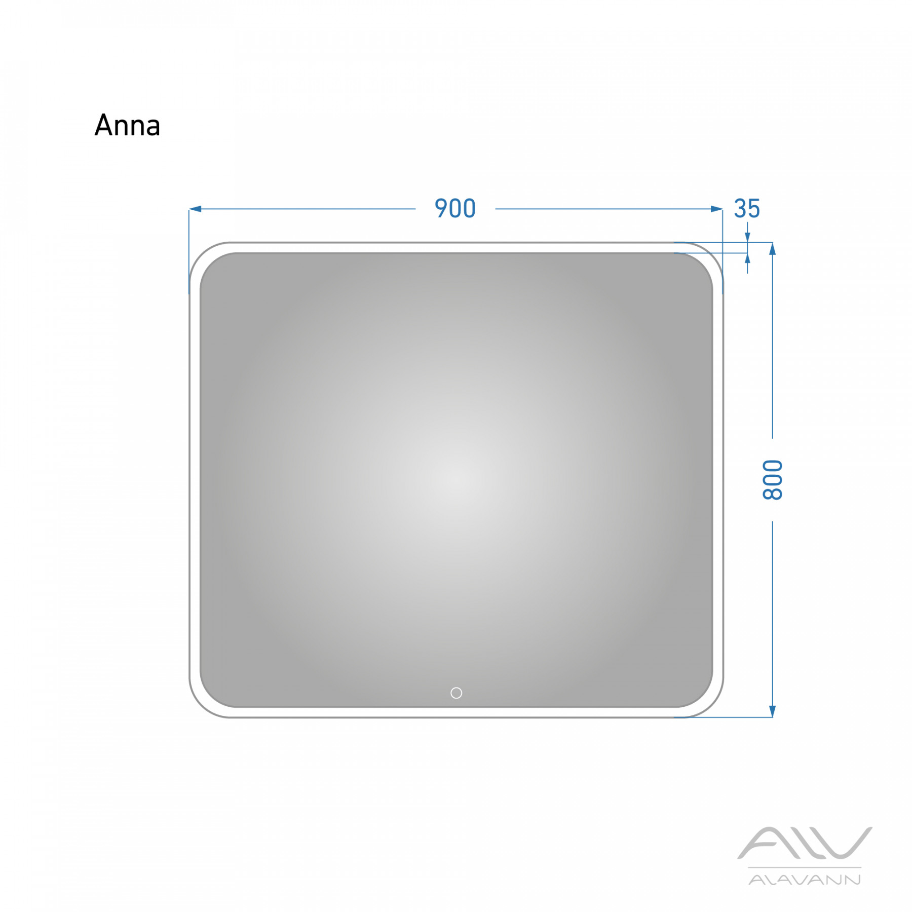 Зеркало ANNA - 90 Alavann