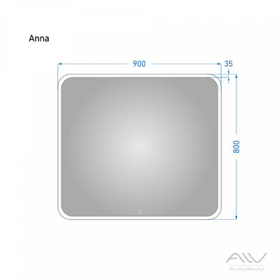 Зеркало ANNA - 90 Alavann