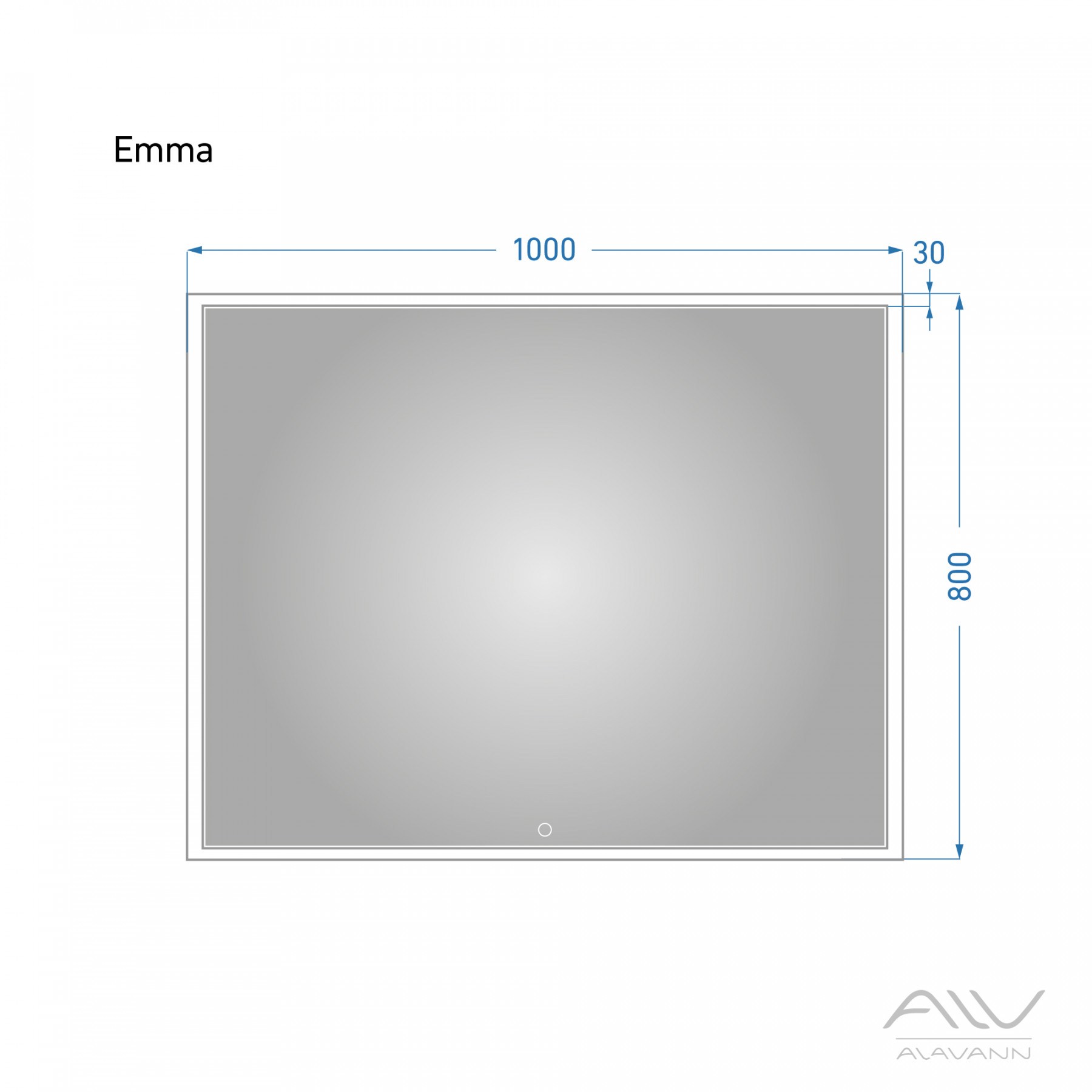 Зеркало EMMA 100 р-р: Alavann
