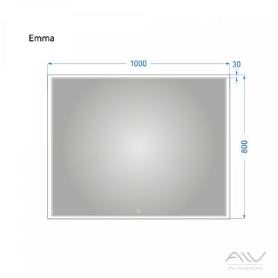 Зеркало EMMA 100 р-р: Alavann