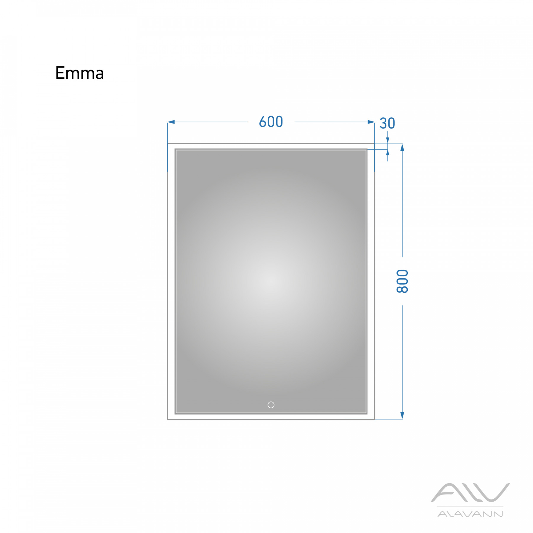 Зеркало EMMA 60 р-р: Alavann
