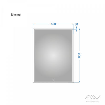 Зеркало EMMA 60 р-р: Alavann