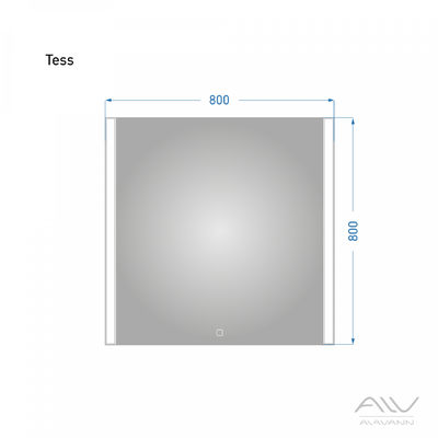 Зеркало TESS 80 р-р: Alavann
