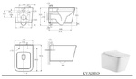 Унитаз подвесной BAS GROUP KVADRO (сиденье дюропласт с микролифтом) УНИ0003