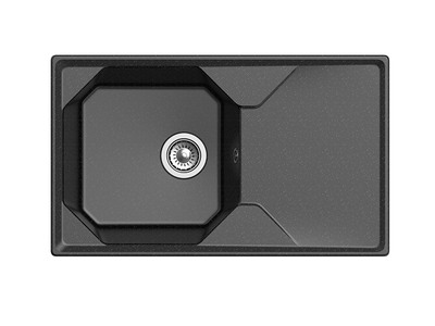 Мойка GRANFEST GF-U--840L чаша+крыло 840*500мм (черный-308)