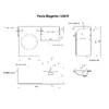 Умывальник "Paola Magenta 120" прав. (литьевой мрамор чаша справа 1200х500х178) в комплекте с кронштейном, креплением,выпуском и переливом г.Ульяновск