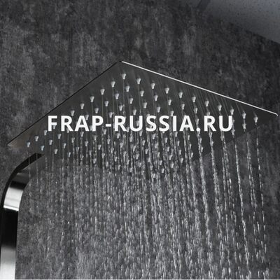24802 Душевая система Frap d-35 с верхним душем НЕРЖАВЕЙКА