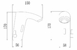 S-GY8865 Смеситель сенсорный, на шпильке