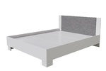 Кровать "NOVA" 1,6 (белый / бетон) (3 места)