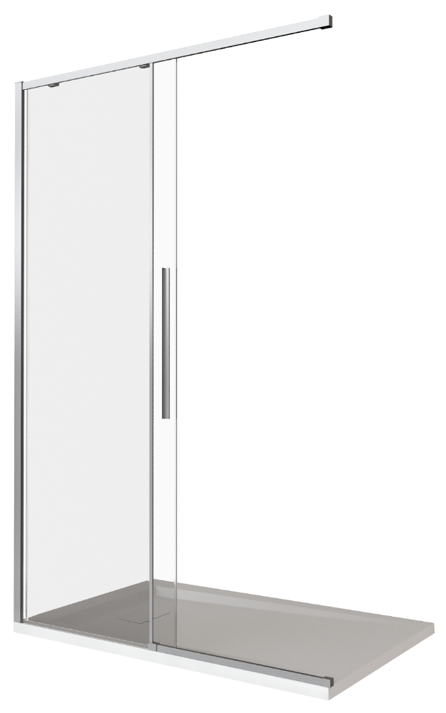 Душ.ограждение GOOD DOOR IDEA WTW-130-C-CH Прямое, стекло Прозр 6мм (без поддона и автослива) ***