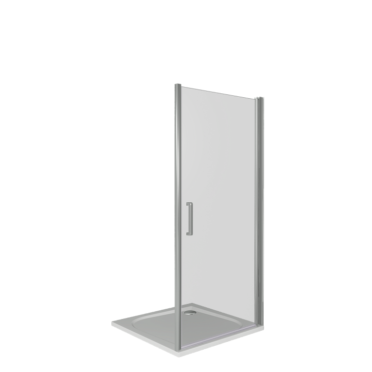 Душ.ограждение GOOD DOOR FANTASY DR- 80-С-CH Прямое, стекло прозрачн 6мм (б/поддона и автослива)