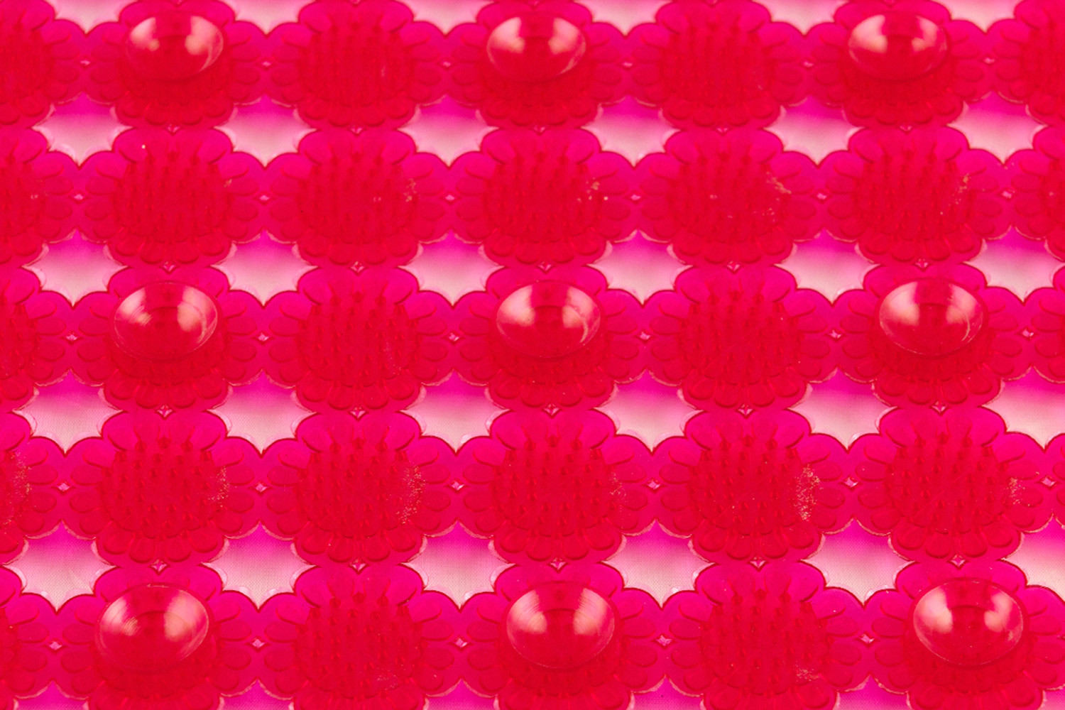 Коврик противоскользящий в ванную "АППЛИКАТОР МАССАЖНЫЙ" 69смх36см, розовый