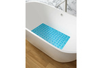 Коврик противоскользящий в ванную "ГАЛЬКА" 68смх36см, голубой