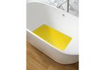 Коврик противоскользящий в ванную "СОТЫ" 67смх37см, жёлтый