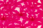 Коврик противоскользящий в ванную "ЦВЕТЫ" 66смх35см, розовый
