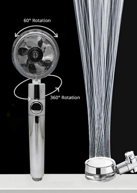 Лейка SANTREK AQUA OLS-246 блистер (хром) 1 режим Экономия воды, эффект дождя, 360гр. Без фильтра. d=80мм L=245мм