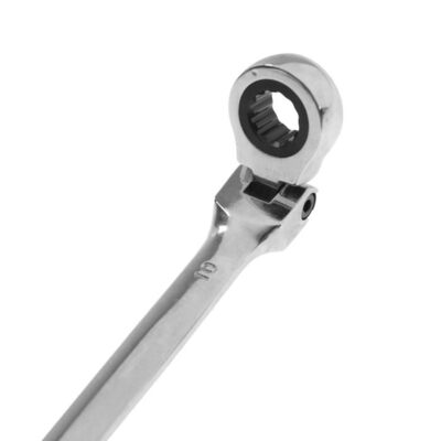 Ключ комбинированный трещоточный шарнирный ТУНДРА, CrV, полированный, 72 зуба, 10 мм 2354163