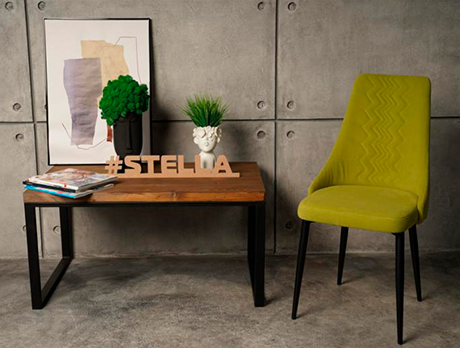 Пополнение ассортимента столов и велюровых стульев мебельной фабрики «Стелла»