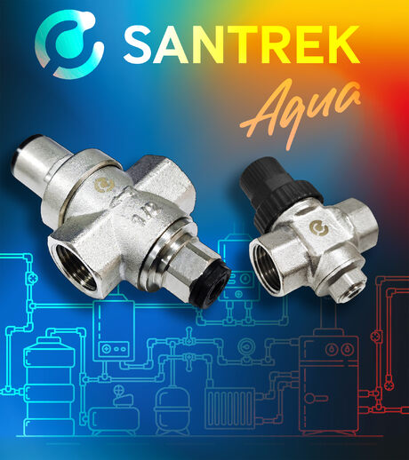 Новые редукторы SANTREK AQUA: точная регулировка давления в системах водоснабжения и отопления!
