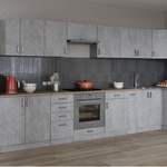 Мебель SANTREK HOME в цвете Бетон: строгий минимализм для современной кухни