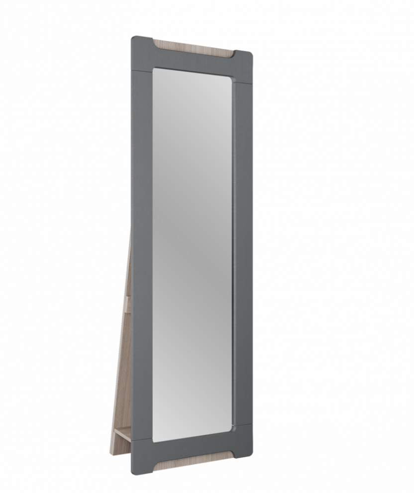 Зеркало с опорой, высокое зеркало серое, мебель корпусная Стиль, серия Палермо