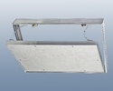 Люк металл под плитку съёмный с цепочкой ЛКЦ (200x300)